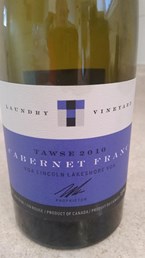 Tawse Canernet Franc Laundry Vineyard 2010